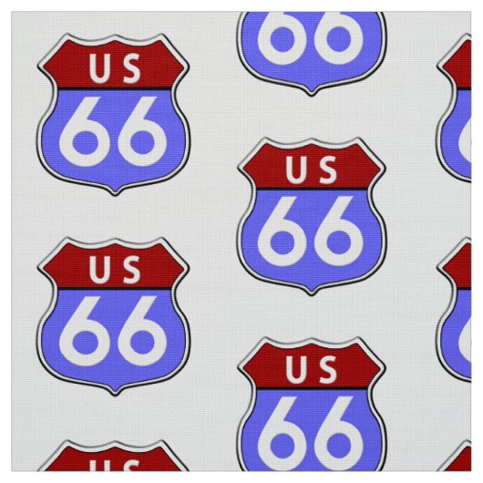Tissu Route 66 légendaire (Échantillon)