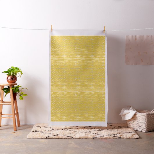 Tissu Route de briques - Jaune et transparent (In Situ)