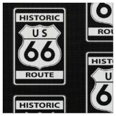 Tissu Route historique 66 Noir (Fermer)