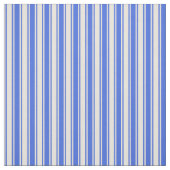 Tissu Royal Blue & Beige Linked Motif (Échantillon)