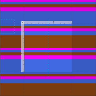 Tissu Royal Blue, Brown et Fuchsia Coloured Motif