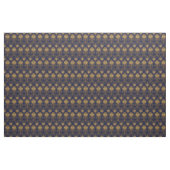 Tissu Royal Blue et Gold Damask Design (Yard)