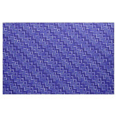 Tissu Royal Blue Grey-Blue Silver Navy & White Patterned (Yard)