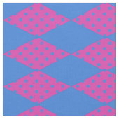 Tissu Royal Blue, Magenta Diamond Faux Motif de patchwor (Fermer)