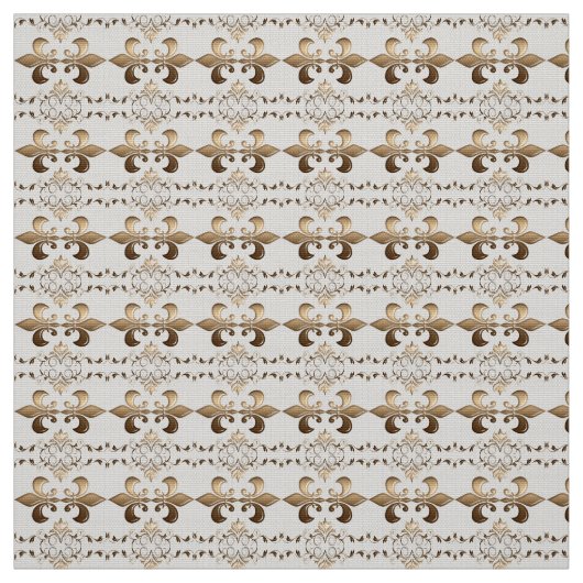 Tissu Royal, motif de Fleur de Lis (Échantillon)