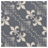 Tissu Royal, motif de Fleur de Lis (fermé)