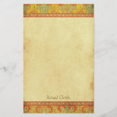 Tissu royal - papeterie médiévale (Devant)