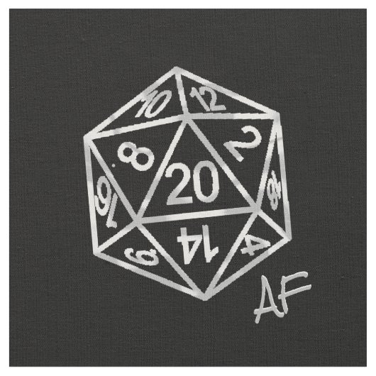 Tissu RPG Crit AF | Old School Tabletop Role Player Dice (Fermer)
