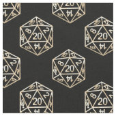 Tissu RPG Dice | Gold Old School Tabletop Role Player (Fermer)