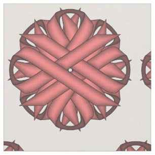 Tissu Ruban aux fleurs roses par Kenneth Yoncich
