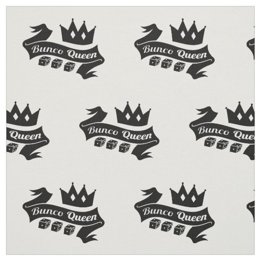 Tissu Ruban Bunco Queen Crown et Dice (Échantillon)