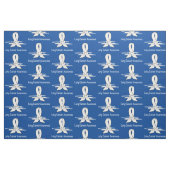 Tissu Ruban de conscience de cancer de poumon avec des (Fat Quarter)