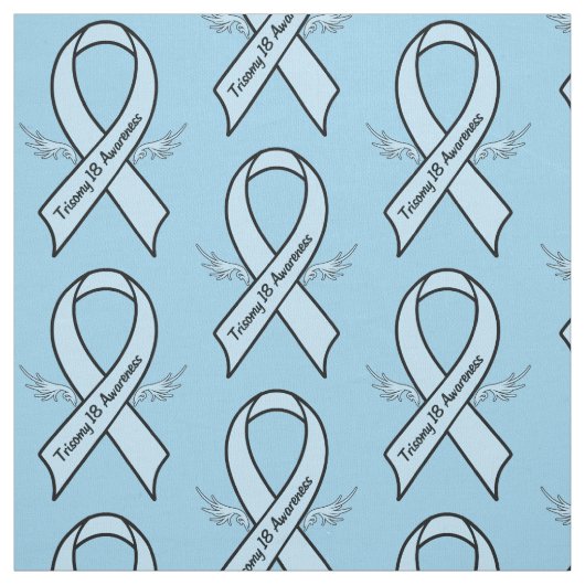 Tissu Ruban de conscience de la trisomie 18 avec des (Échantillon)