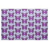 Tissu Ruban de conscience de lupus avec le papillon (Fat Quarter)
