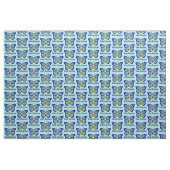Tissu Ruban de conscience de papillon d'autisme (Yard)
