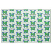 Tissu Ruban de conscience de papillon de (Fat Quarter)