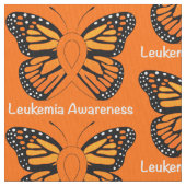 Tissu Ruban de conscience de papillon de leucémie (fermé)