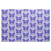 Tissu Ruban de conscience de papillon de rhumatisme (Fat Quarter)
