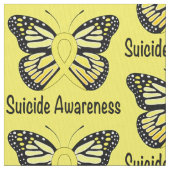 Tissu Ruban de conscience de papillon de suicide (fermé)