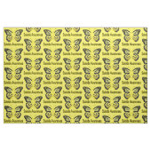 Tissu Ruban de conscience de papillon de suicide (Fat Quarter)