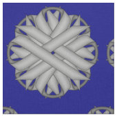 Tissu Ruban de fleurs grises par Kenneth Yoncich (Fermer)