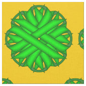 Tissu Ruban de fleurs vert de chaux par Kenneth Yoncich (Fermer)