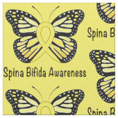 Tissu Ruban de papillon de conscience de spina bifida (fermé)