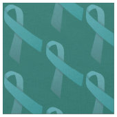 Tissu ruban de sarcelle d'hiver de conscience de trouble (Fermer)