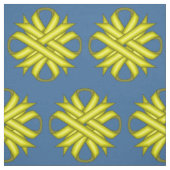 Tissu Ruban de trèfle jaune par Kenneth Yoncich (Échantillon)