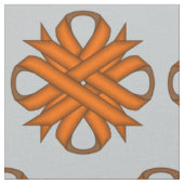 Tissu Ruban de trèfle orange par Kenneth Yoncich (Fermer)