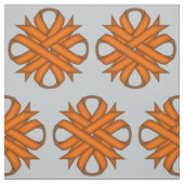 Tissu Ruban de trèfle orange par Kenneth Yoncich (Échantillon)
