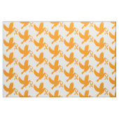 Tissu Ruban orange de conscience avec la colombe de (Fat Quarter)