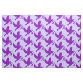 Tissu Ruban pourpre de conscience avec la colombe de (Fat Quarter)