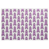 Tissu Ruban pourpre de la conscience d'Alzheimer avec le (Fat Quarter)