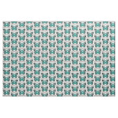 Tissu Ruban turquoise de conscience de papillon de (Yard)