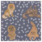 Tissu Ruby Cavalier King Charles Spaniel Fabric (Fermer)
