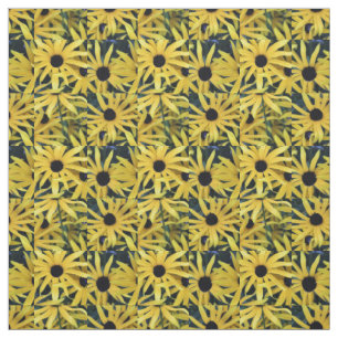 Tissu Rudbeckia Black Eyed Susans geo 1
