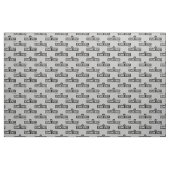 Tissu Rue Sésame | Logo B&W (Yard)