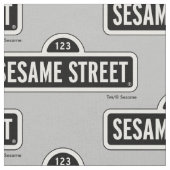 Tissu Rue Sésame | Logo B&W (Fermer)