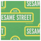 Tissu Rue Sésame | Logo couleur complète (Fermer)