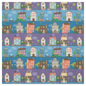 Tissu Rues de ville mignonnes (Échantillon)