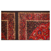 Tissu Rug perse rouge de Mashhad (Fat Quarter)