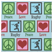 Tissu Rugby Peace Love (Fermer)