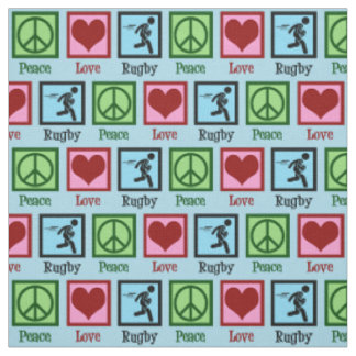 Tissu Rugby Peace Love