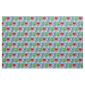 Tissu Rugby Peace Love (Fat Quarter)