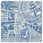 Tissu rural mer bleu (Fermer)