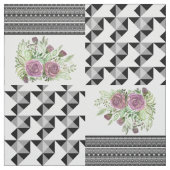 Tissu Rustic, patchwork, rose (Échantillon)