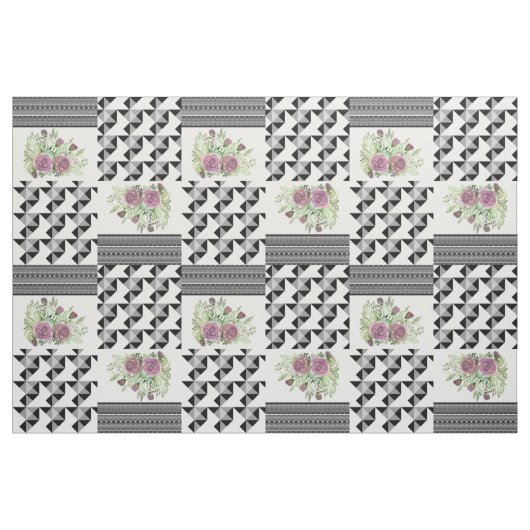 Tissu Rustic, patchwork, rose (Fat Quarter)