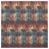 Tissu rustique antique vintage croisé de 232 C. (Échantillon)