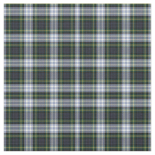 Tissu Rustique Plaid Gordon White Green Check Tartan (Fermer)